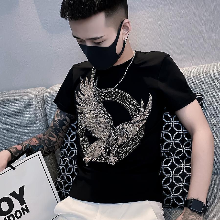 Bán Sỉ Hàng Có Sẵn#Áo Thun Cotton Tay Ngắn Đính Đá Phong Cách Thời Trang Đường Phố Mới 2022 6 / 15