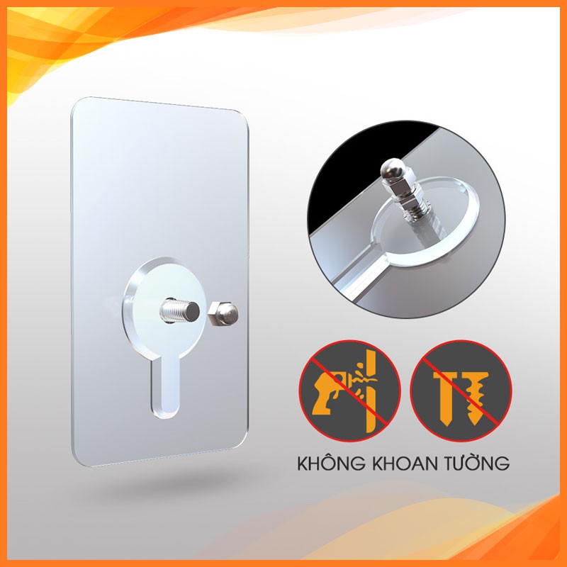 Móc dán tường có đinh ốc vít tiện lợi không khoan đục tường 9239