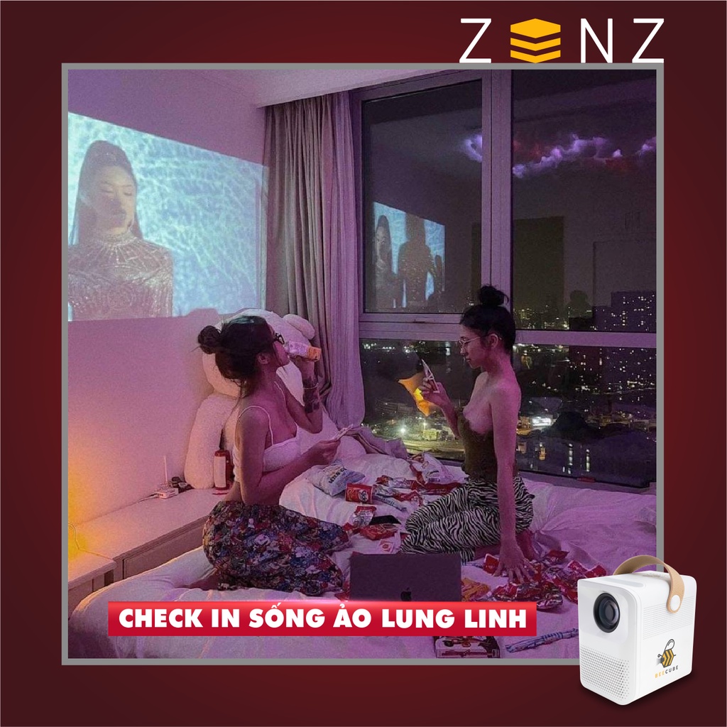 Máy Chiếu Mini Beecube X2 Chiếu Độ Phân Giải Full HD 1080P - Kết Nối Wifi - Điện Thoại - Các Thiết Bị Bluetooth