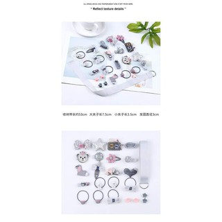 Hộp phụ kiện tóc 24 món cho bé