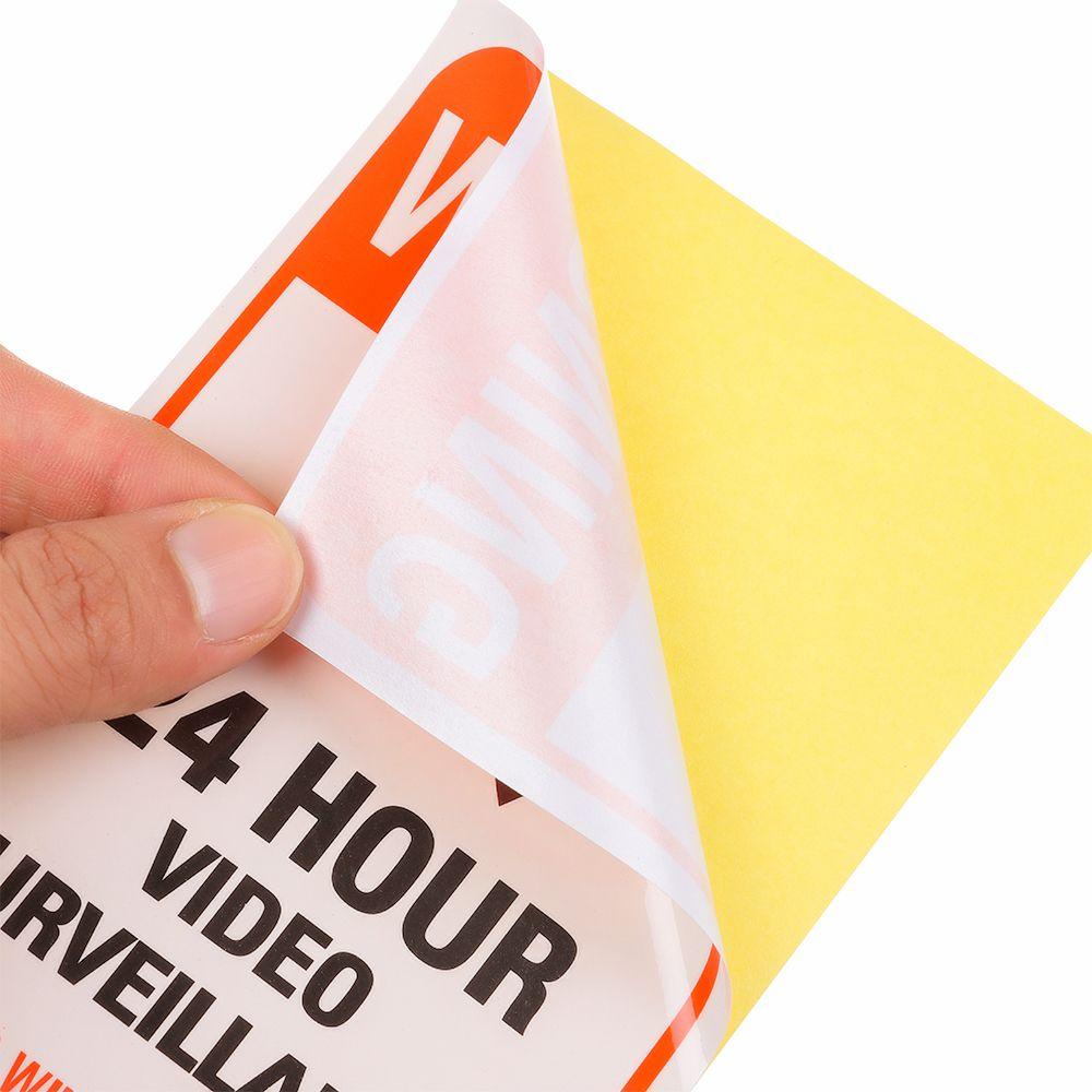 YNATURAL Set 10 Tấm Nhãn Dán Cảnh Báo An Ninh Chống Thấm Nước