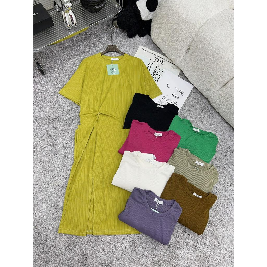 Váy tăm gân zúm eo