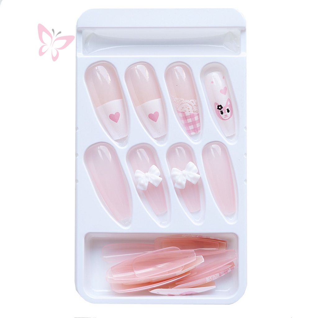 Set 24 Móng Tay Giả Trang Trí Thời Trang Cho Nữ