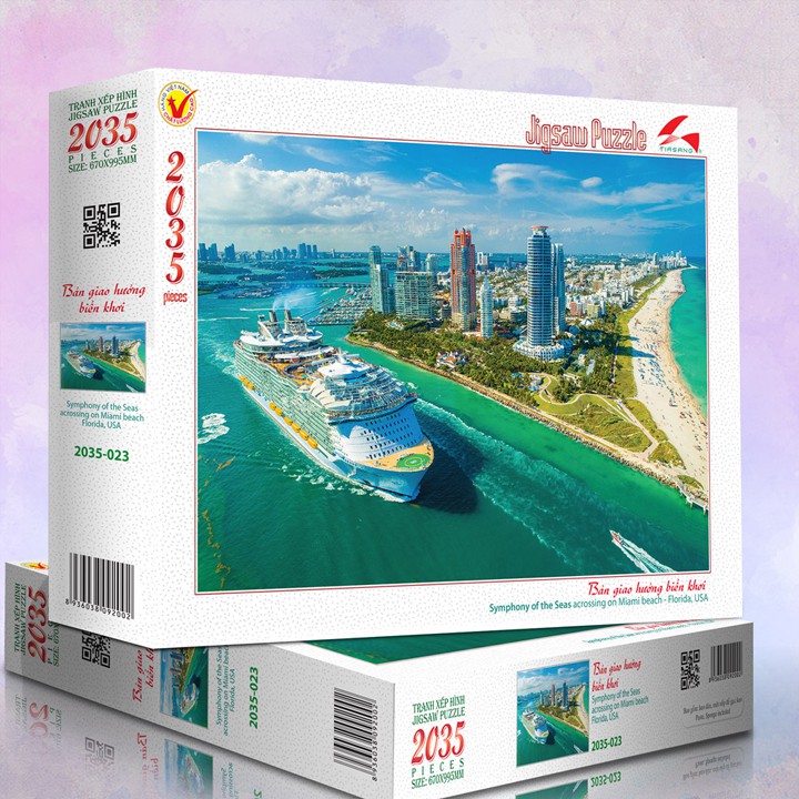 Tranh xếp hình Jigsaw Puzzle giải tỏa stress Tia Sáng 2035 mảnh - Bản giao hưởng biển khơi - MSP: 2035-023
