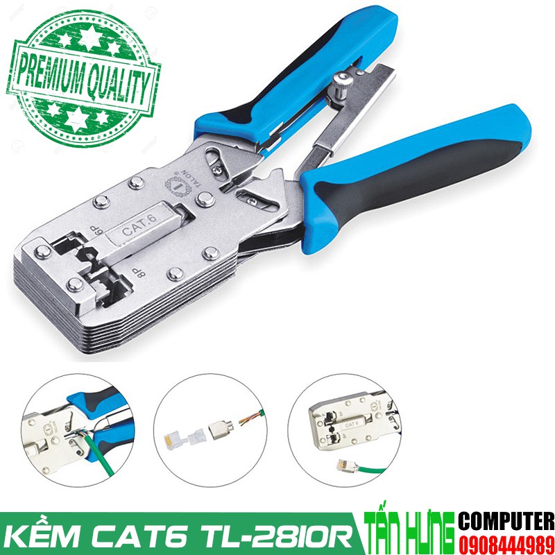 Kìm bấm mạng đa năng cat6 TaLon TL-2810R Chính Hảng đài loan