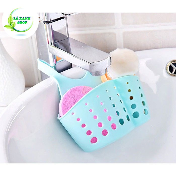 GIỎ ĐỰNG GIẺ Lưới Rửa Bát - Giỏ Nhựa Treo Đồ Rửa Chén, Gắn Vòi Nước Bồn Rửa Có Móc Cài Quai