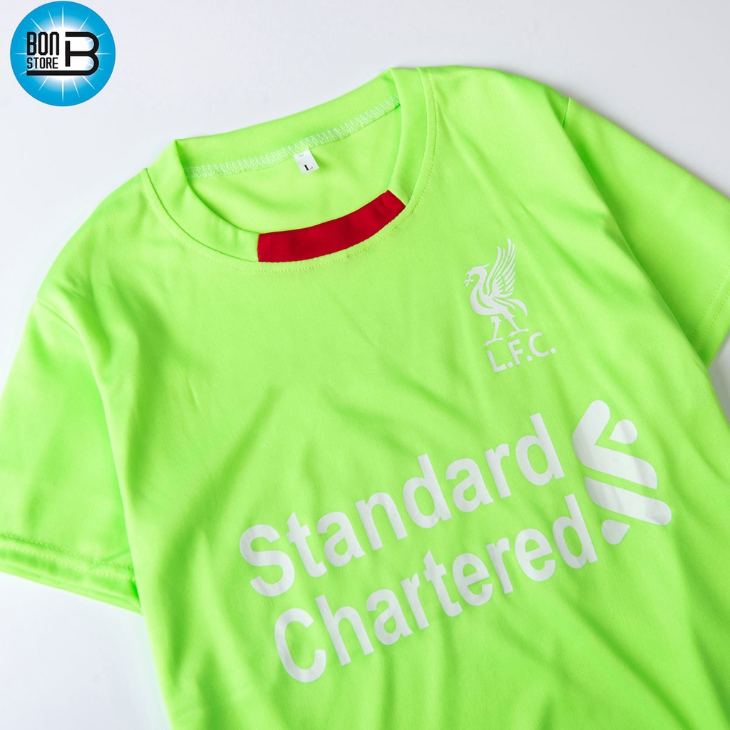 Bộ quần áo bóng đá trẻ em CLB Liverpool  cho các bé từ  2 đến 15 tuổi thun lạnh cao cấp