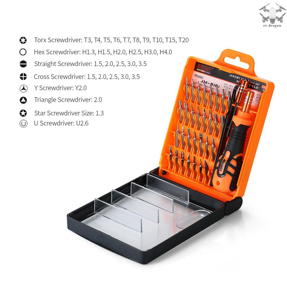 drag-JAKEMY 33 in 1 Screwdriver Set Precision Magnetic Screw-driver Bits Screw Driver Multi-functional Repair Tool Kit Electronic Maintenance for iPhone Mobile Phone Tablets Watch PC Laptop Digital Camera JM8101