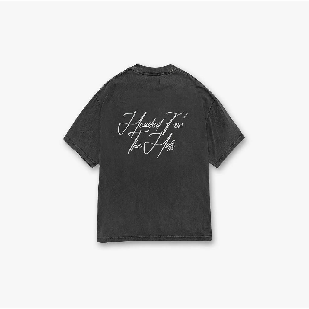 Rep Urban Night View Wash Vintage Round Neck resent Short Sleeve Summer New Half Sleeve Couple Style Trendy T-shirt