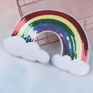 Sticker Ủi Thêu Hình Cầu Vồng