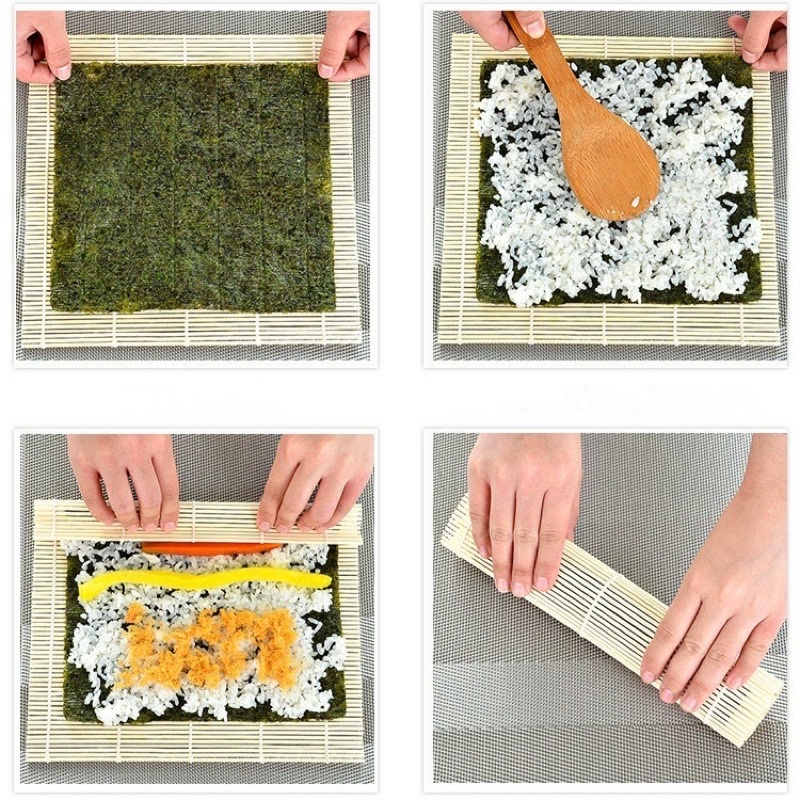 Mành Tre Cuộn Cơm Rong Biển , Kim bắp , Cuốn Sushi