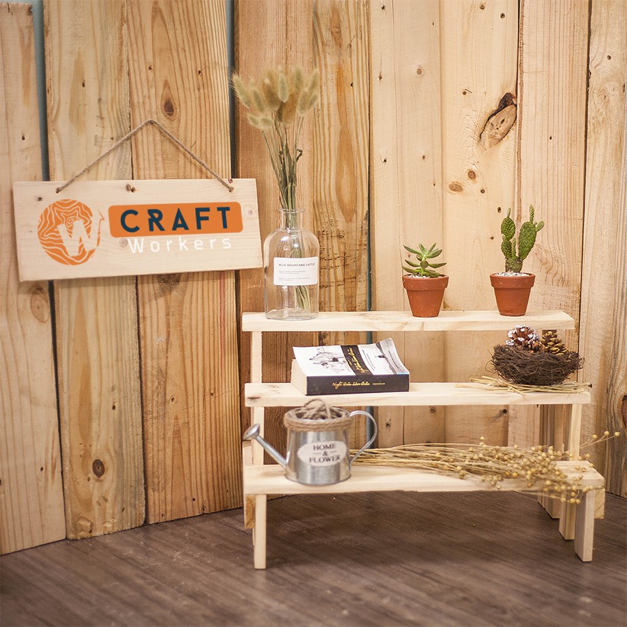 [ RẺ ĐẸP CHẤT LƯỢNG ] - Kệ để đồ CRAFT trang trí - Decor trồng cây