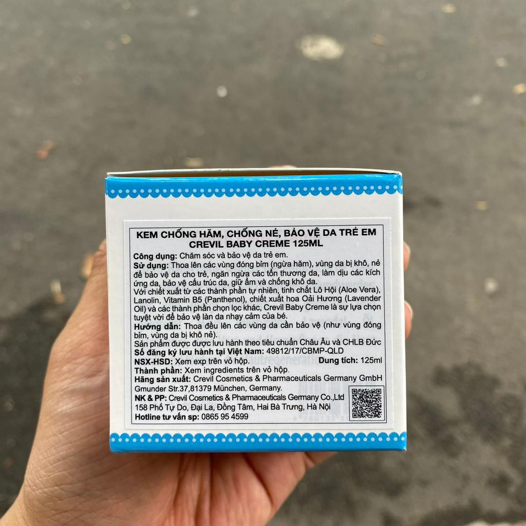 Kem Chống Hăm, Chống Nẻ, Bảo Vệ Da Trẻ Em Crevil Baby Cream 125ml