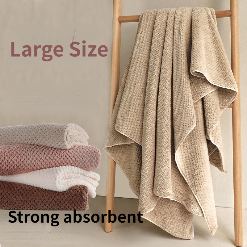 Khăn Tắm Cotton Mềm Mại Thấm Hút Tốt Chất Lượng Cao Cho Người Lớn Và Trẻ Em