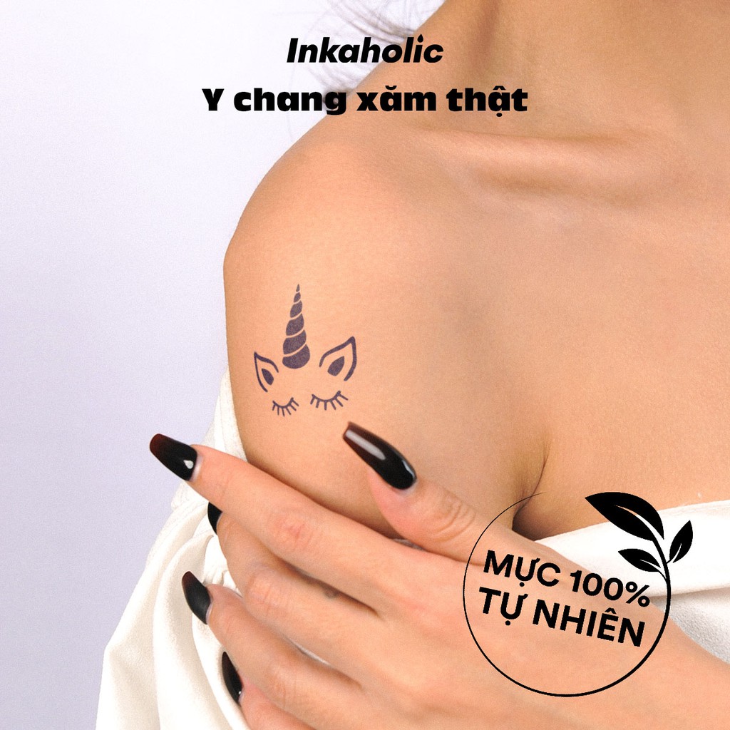 [Chủ đề Mộng Mơ] ✨ Hình xăm tạm thời Inkaholic 15 ngày, mini tattoo chống nước với hàng trăm thiết kế tự lựa chọn