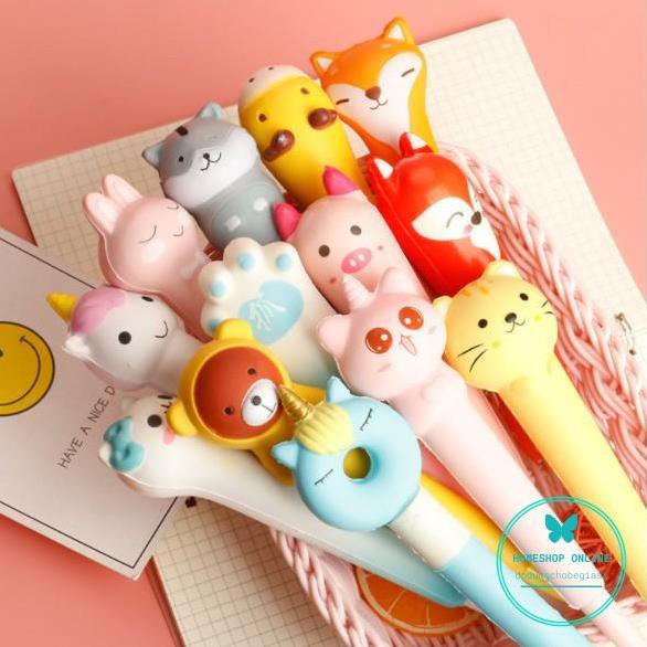 Bút squishy bút bóp hình thú bơ viết dễ thương đa dạng mẫu tha hồ lựa chọn Hàng bán shop siêu đẹp