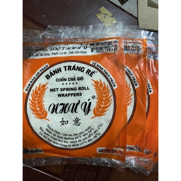 10 Gói ( 200 cái ) bánh đa nem rế - bánh tráng rế xốp giòn đủ lá