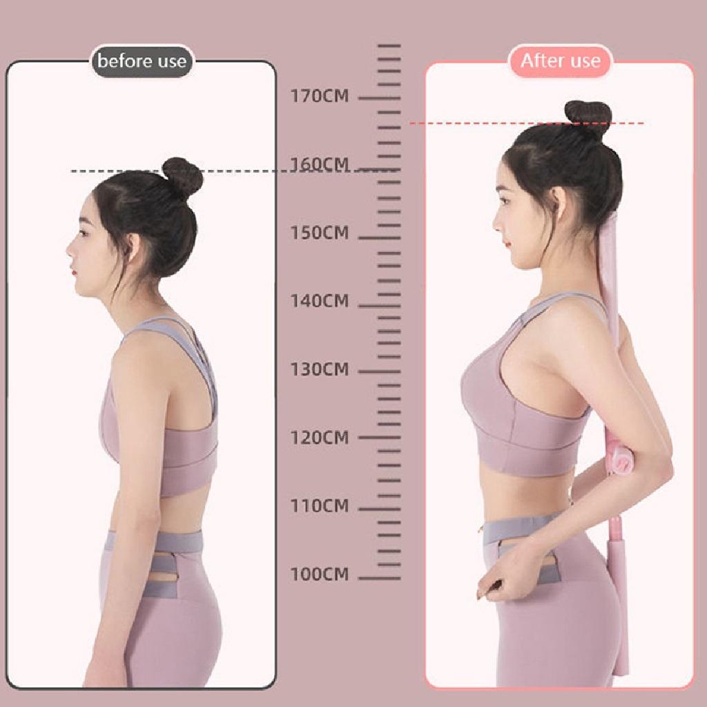 Gậy yoga chữa đau mỏi vai gáy, chống gù, cột sống, thanh xốp hỗ trợ lưng