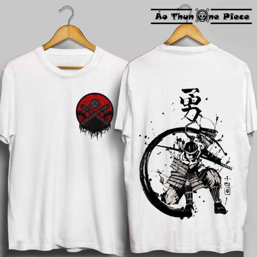 ⚡️FREESHIP⚡️Áo Thun In Hình Samurai Nhật Bản Cực Ngầu 2 Mẫu Trắng Đen - Áo Thun Samurai