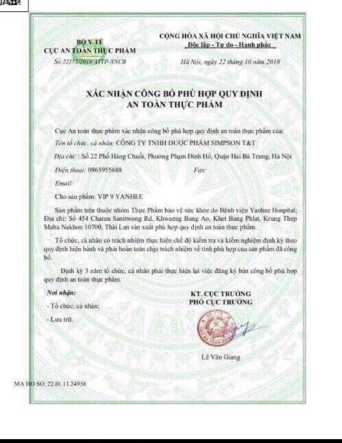 [CHÍNH HÃNG] GIẢM CÂN YANHEẸ VIPP 9 THÁI LAN - GIẢM NHANH MỠ CỨNG | BigBuy360 - bigbuy360.vn