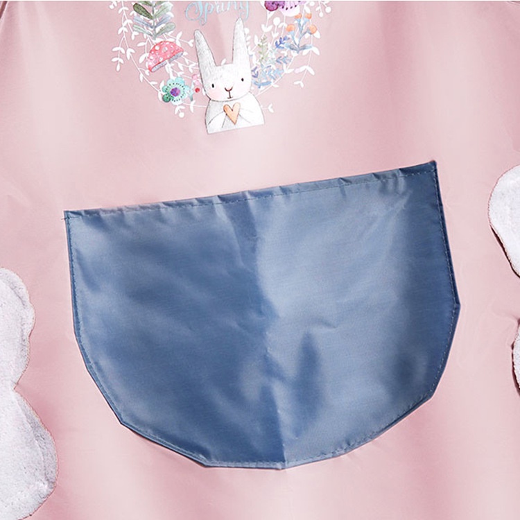 Tạp Dề Pha Chế Nấu Ăn Cao Cấp Thỏ Xinh Có Chỗ Lau Tay