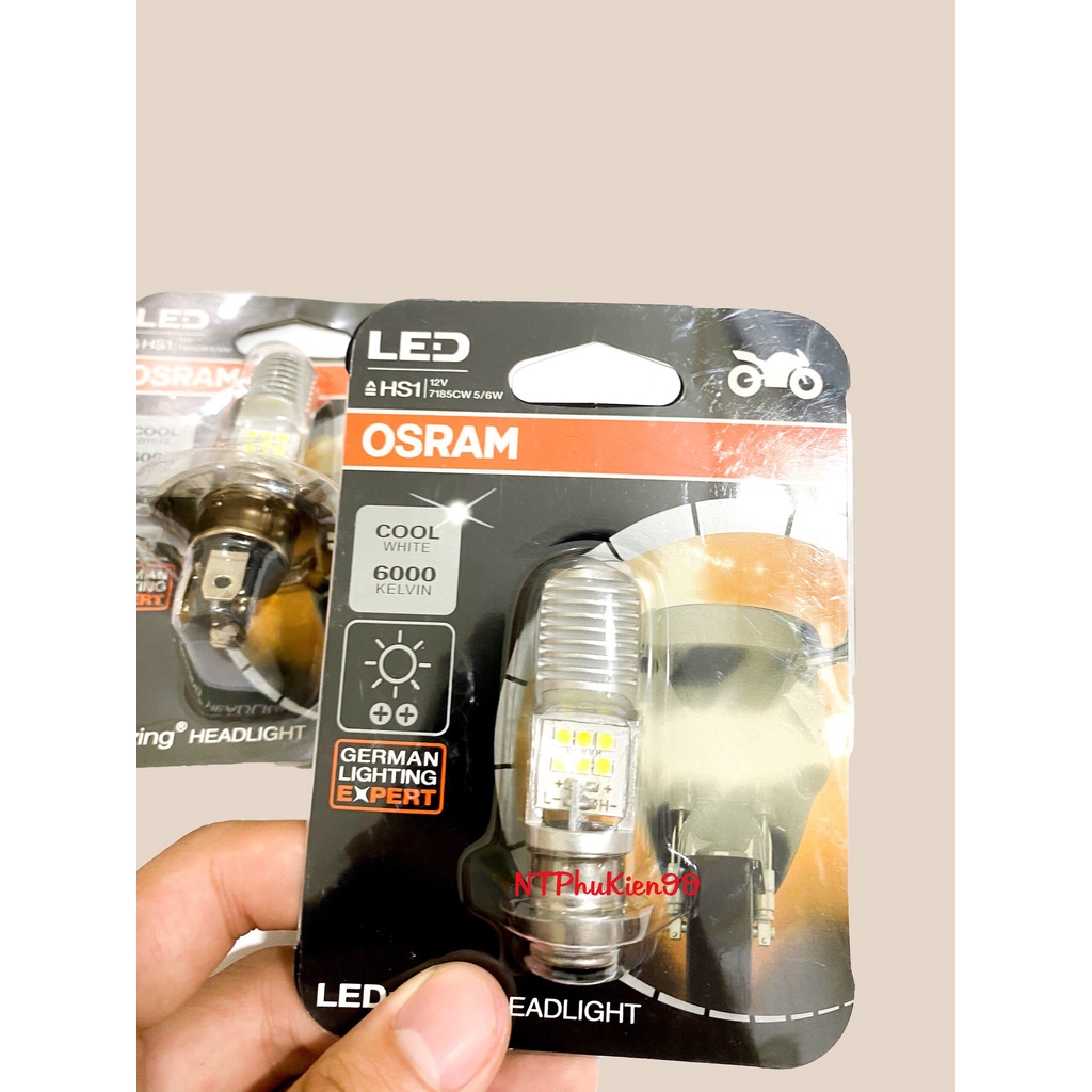Bóng đèn pha Led Osram Chính Hãng Chân M5-H4 sáng gom-Bảo Hành 1 Năm