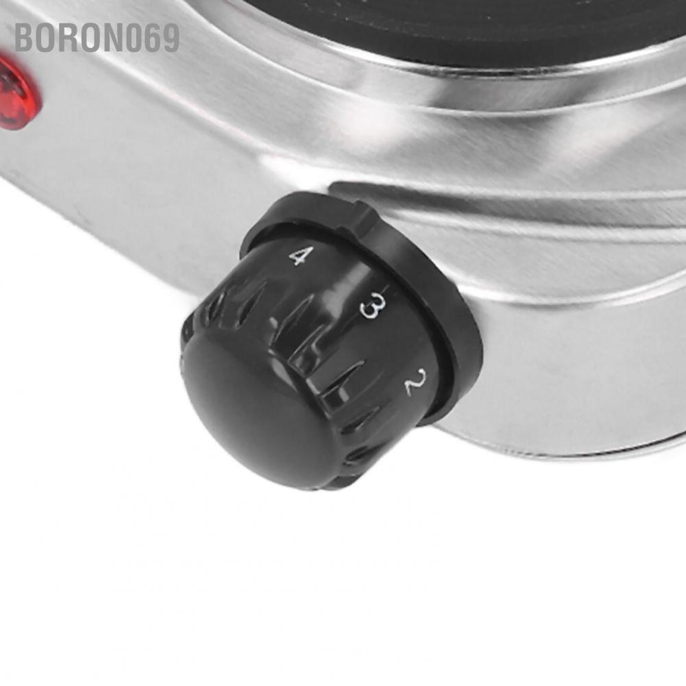 Boron069 Lò sưởi nấu ăn Bếp nhỏ di động bằng thép không gỉ Hệ thống dễ dàng vệ sinh Đĩa nóng điện 500W 110V phích cắm của Mỹ