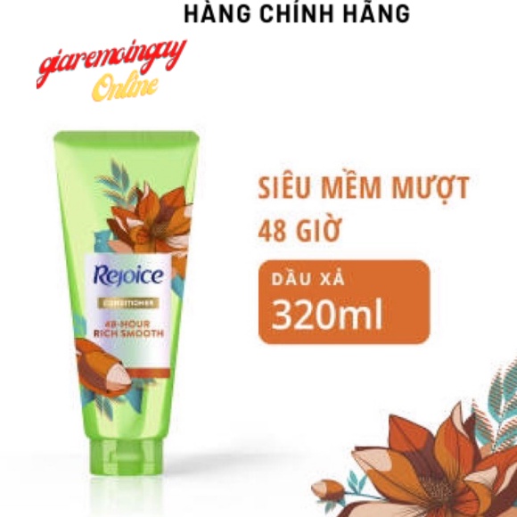 (MỚI) Dầu Xả Rejoice 320ml Siêu Mềm Mượt