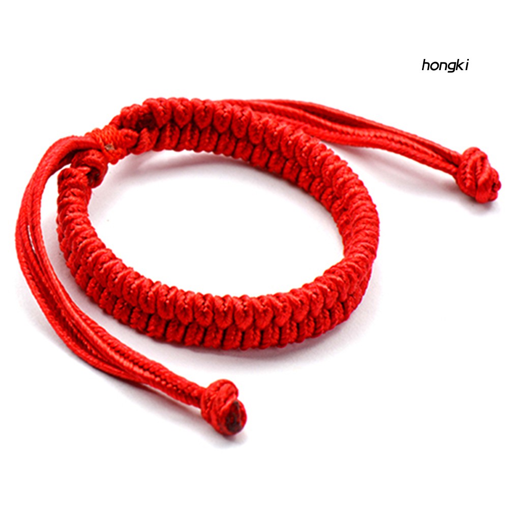 HANDMADE Vòng Tay Bện Dây Đỏ Thời Trang Cho Nam Nữ