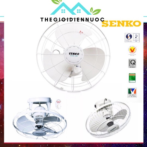 Quạt trần đảo Senko TD105 47w 220v, quạt treo tường cao cấp, siêu mát, bền, xoay 360 độ, có bảo hành