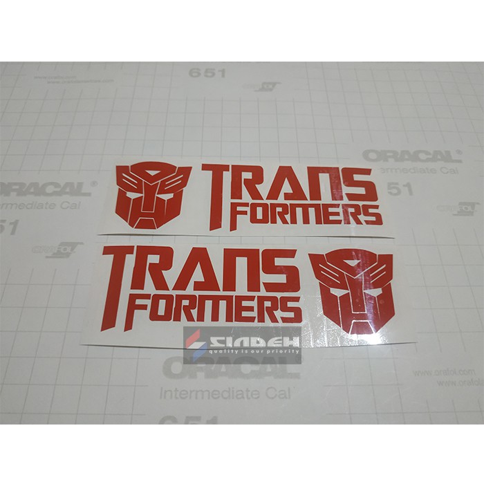 Sticker Dán Kính Chiếu Hậu Hình Transformer Cho Xe Hơi