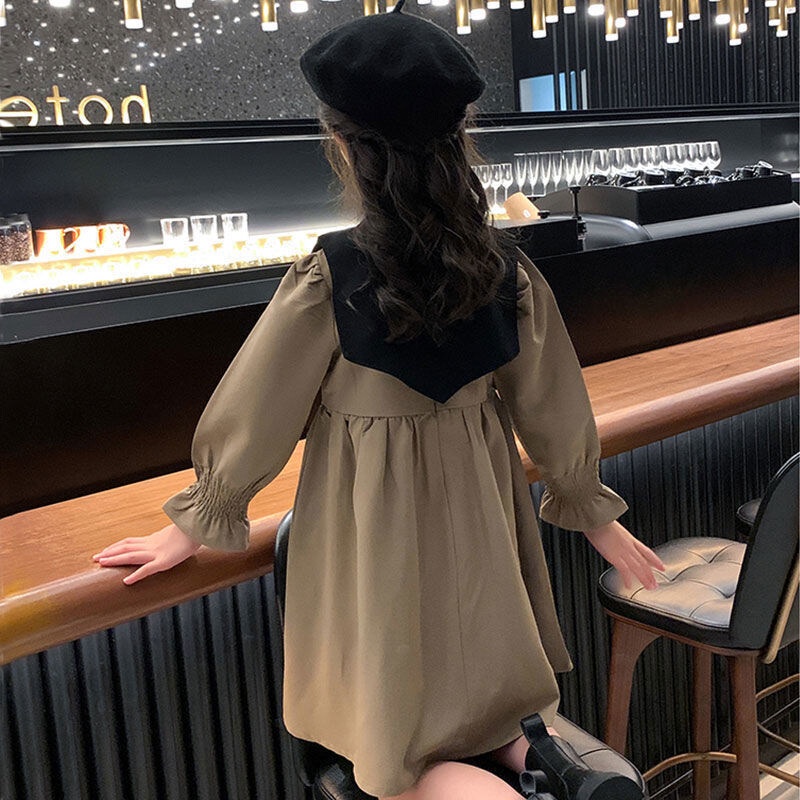 Đầm công chúa IQ ANGEL phong cách phương Tây thời trang xuân thu dành cho bé gái