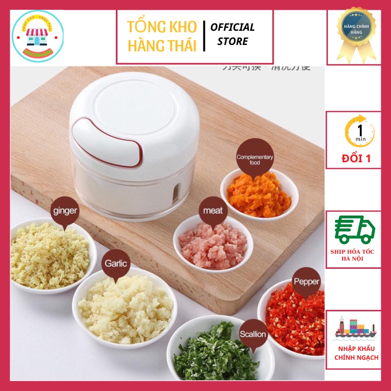 Dụng Cụ Xay Tỏi Ớt Cầm Tay Đa Năng Mẫu Mới Kéo Nhẹ Nhàng Rất Hiệu Quả  (MX)
