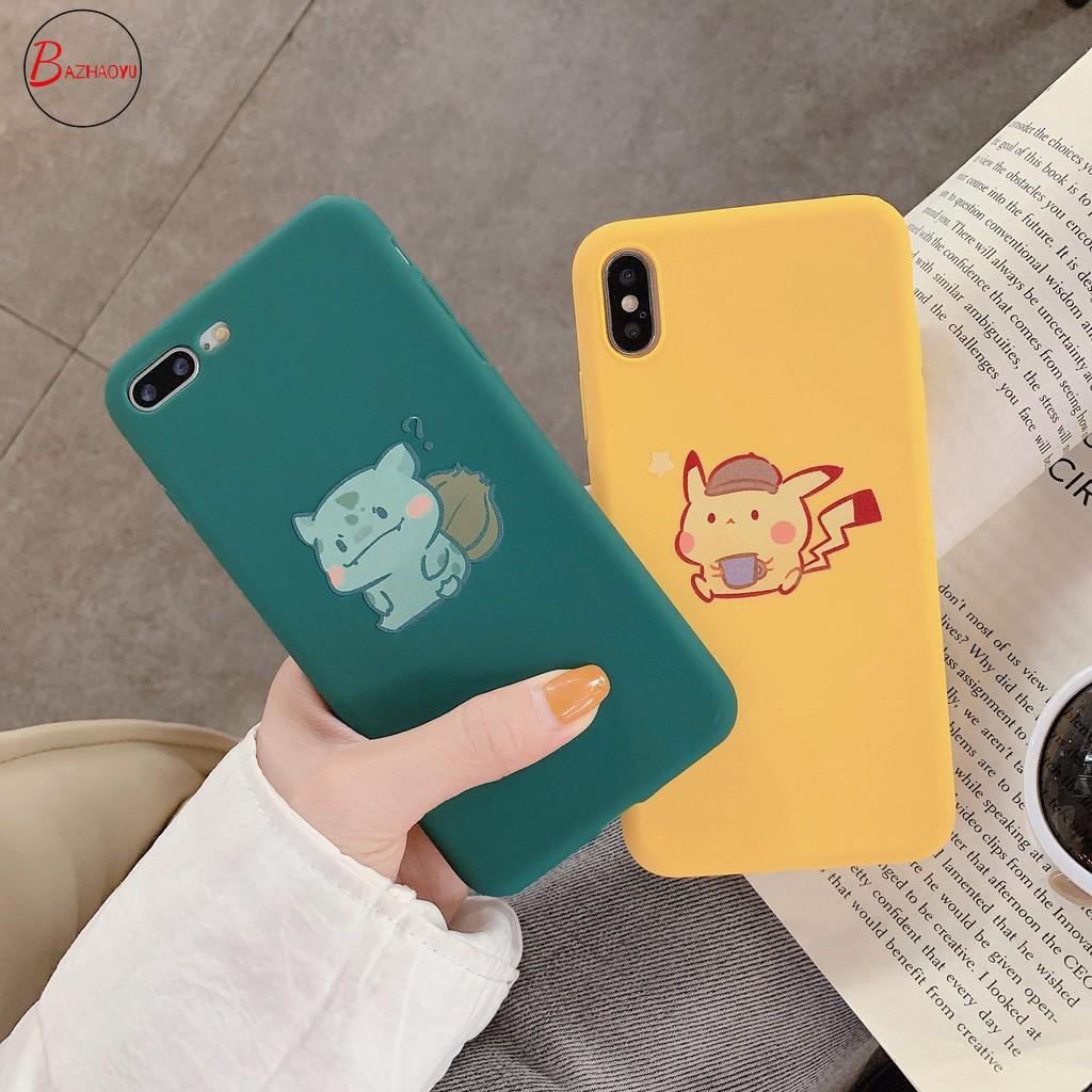 Ốp điện thoại TPU mềm hình Pikachu đáng yêu cho iPhone 6/6s/6p/6sp/7/7p/8/8p/X/Xs/Xsmax/XR