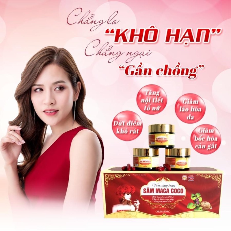 Viên Uống Tăng nội tiết tố nữ Sâm Maca Coco