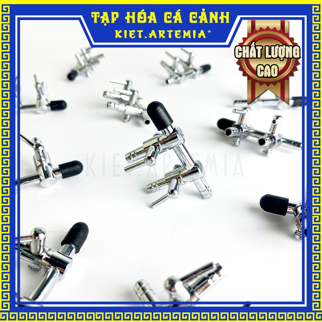 Van oxi inox cho hồ cá - Nhiều đầu chia loại tốt