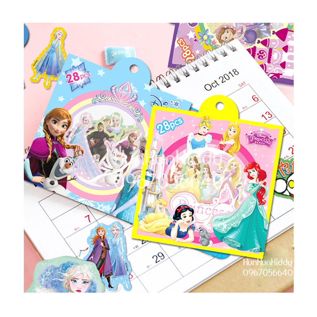 Sticker hoạt hình bản to trang trí cho bé