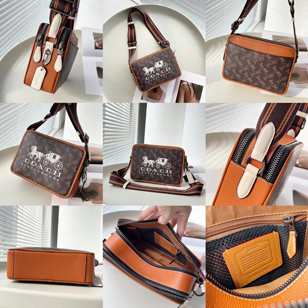 ♝◙Túi Đeo Chéo In Chữ Ký Coach C5341 C5340 C5351 C3929 C6929 C8445 C8408 C6930 24