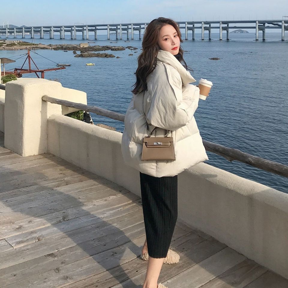 Áo Khoác Dáng Rộng Thiết Kế Mới Thời Trang Mùa Đông Theo Phong Cách Hàn Quốc Cho Nữ