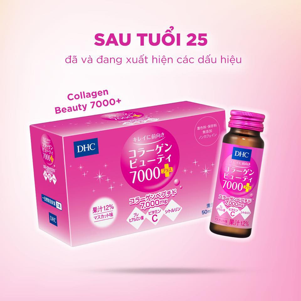 Collagen nước DHC Collagen Beauty 7000 Plus (10 Lọ)