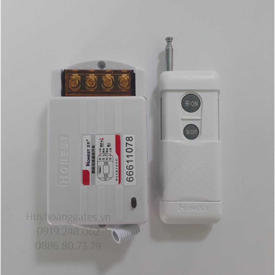 Công tắc remote điều khiển từ xa 1000m H-6805WD 30A-220V điều khiển máy bơm và thiết bị điện từ xa-CÓ CHỨC NĂNG HỌC LỆNH