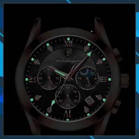 Đồng Hồ Nam Dây Da Cao Cấp HW POEDAGAR Chính Hãng Thiết Kế Sang Trọng Chống Thấm Nước HIWATCH | BigBuy360 - bigbuy360.vn