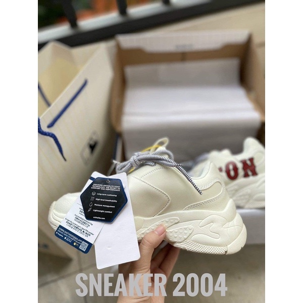 Giày mlb boston 11 giày thể thao nam nữ sneaker tăng chiều cao kèm hộp