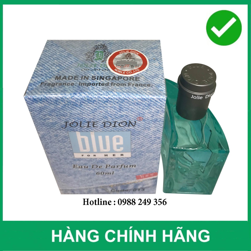 Nước Hoa Blue Nữ For Her Jolie Dion Eau De Parfum 60ml Singapore - Hàng Chính Hãng