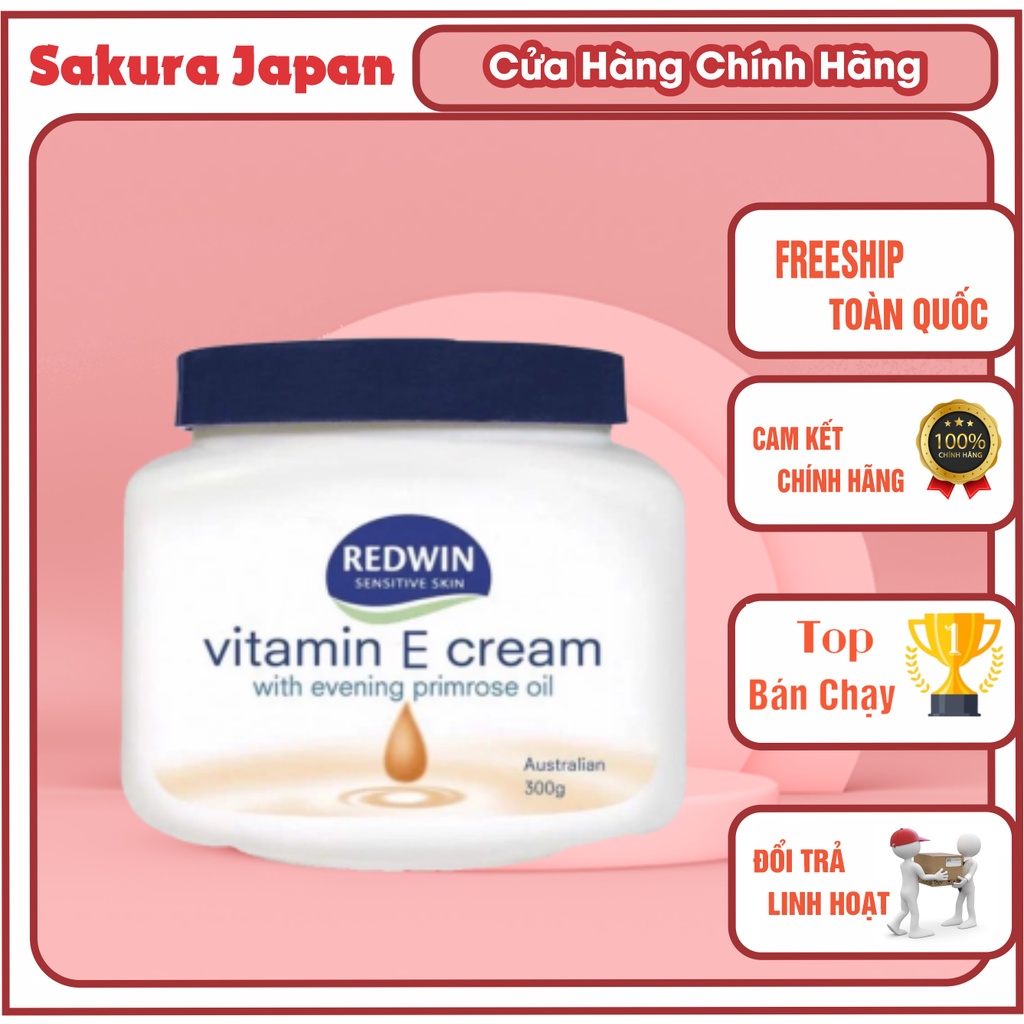 Kem dưỡng da Redwin Vitamin E Cream 300g