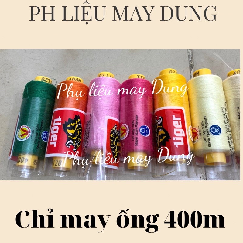 chỉ may tiger ống 400m