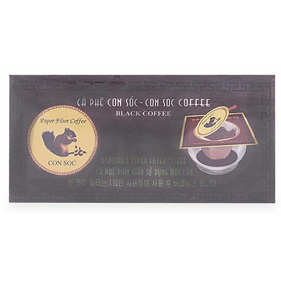 CÀ PHÊ CON SÓC PHIN LỌC ĐEN (HỘP ĐƠN)