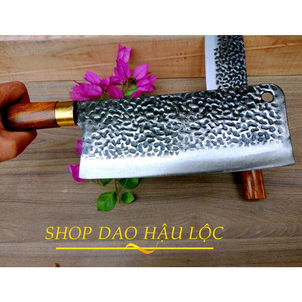Bộ dao nhà bếp,2 món,làm bằng thép nhíp xe ô tô,dùng để chặt xương, thái thịt,lọc thịt,cao cấp 50 %