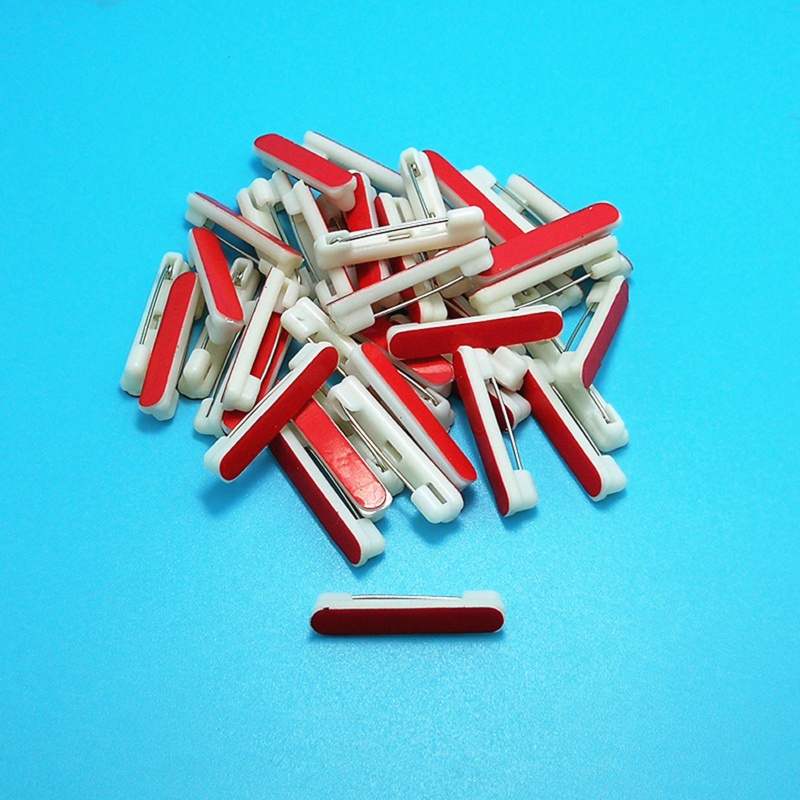 Set 50 Ghim Ghim Nhựa Tự Dính Màu Trắng Dùng Để Gắn Tên ID Và Hoa