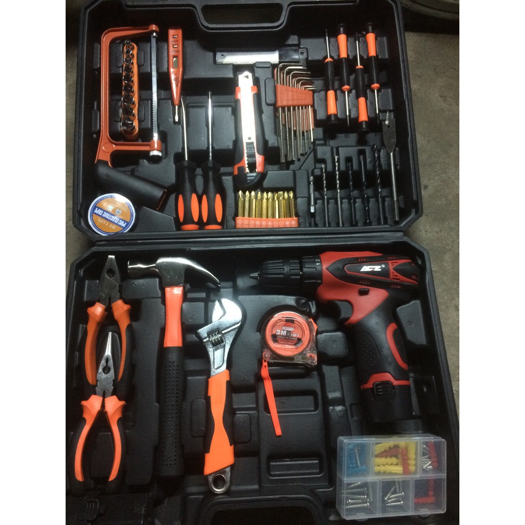 BỘ ĐỒ NGHỀ ĐA NĂNG _CÓ KHOAN PIN 12V_2 PIN
